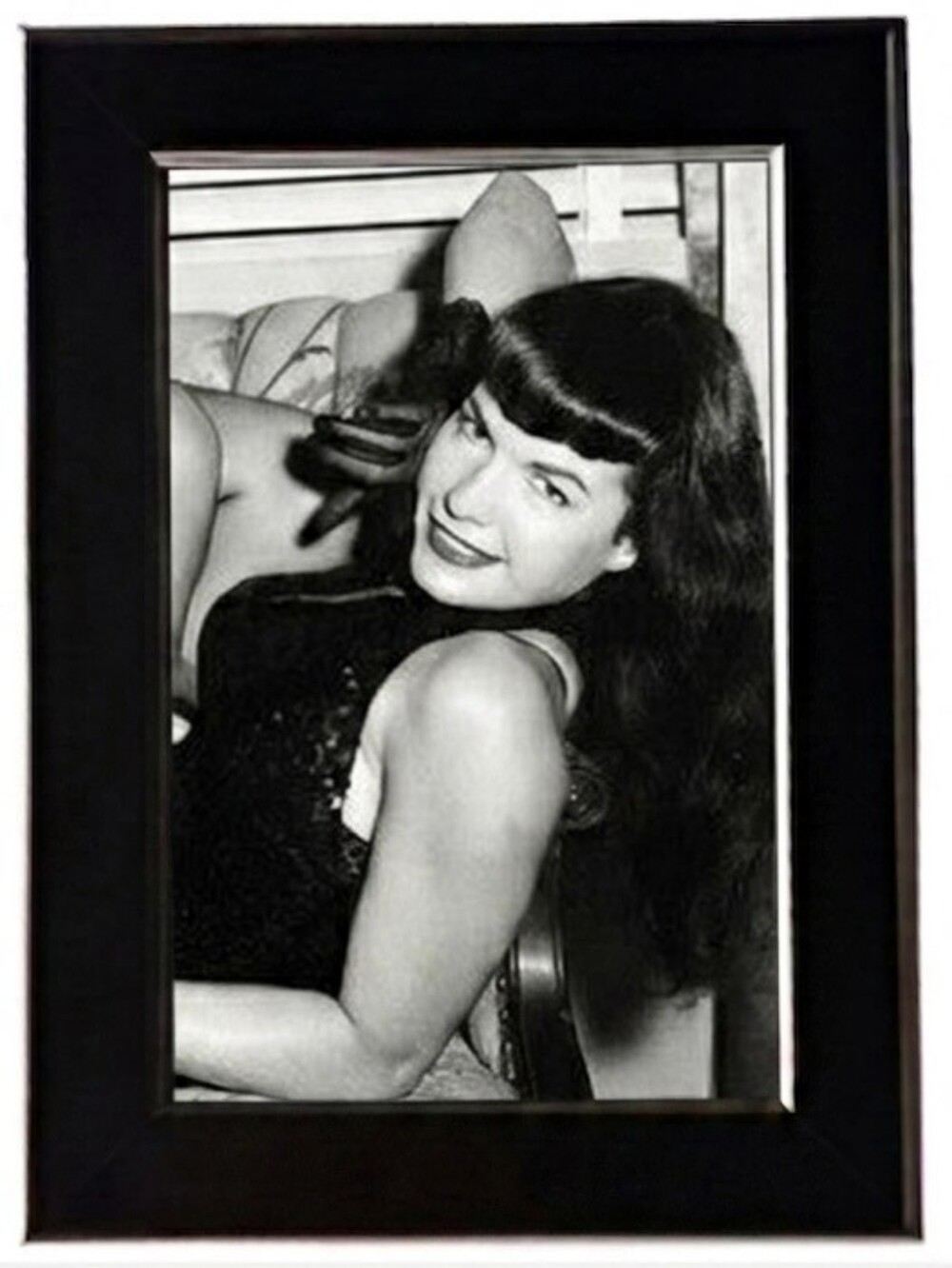 Bettie Page Pin Up Queen Beauty Model fashion make up retro  vintage beautiful